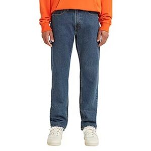 NEW LEVI’S Men's 505™ Straight Regular Fit Jeans, 34W 32L, Dark Stonewash